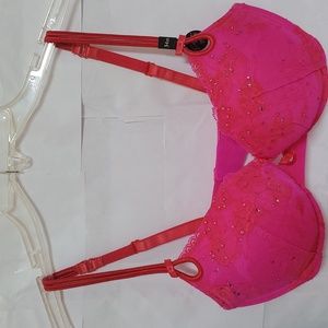 Victoria's Secret Hot Pink Push Up Padded Bra